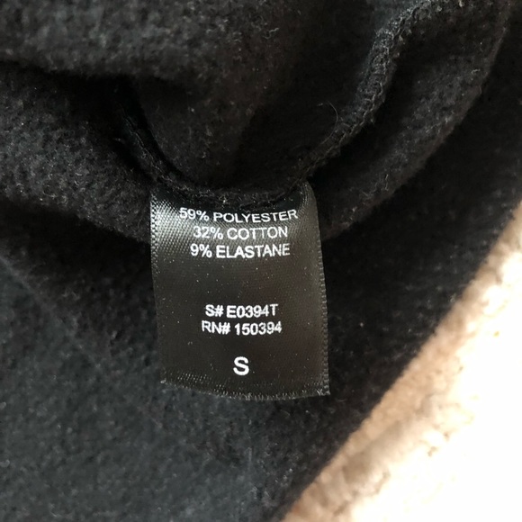 Super Cropped Black Hoodie Size Small - Picture 6 of 8